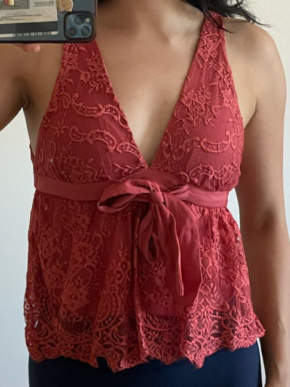 Free People Tie Babydoll Tank